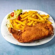 Zagrebački odrezak, pommes frites, tartar
